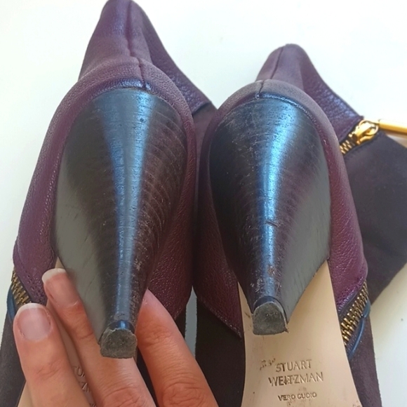 Stuart Weitzman Atomic West Suede bootie size 6 1/2 M - Picture 7 of 11